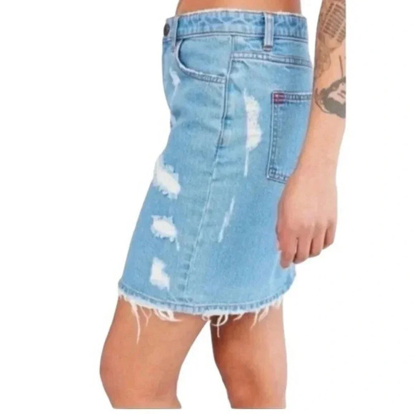 Urban Outfitters BDG Denim Distressed Skirt - Picture 2 of 5